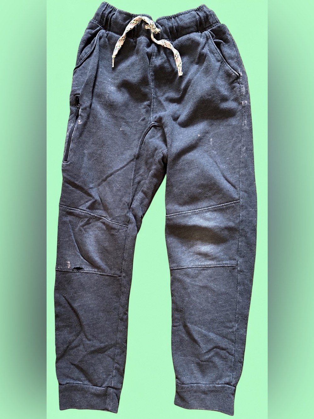 KIDS Cat & Jack Distressed Charcoal Gray Joggers - S